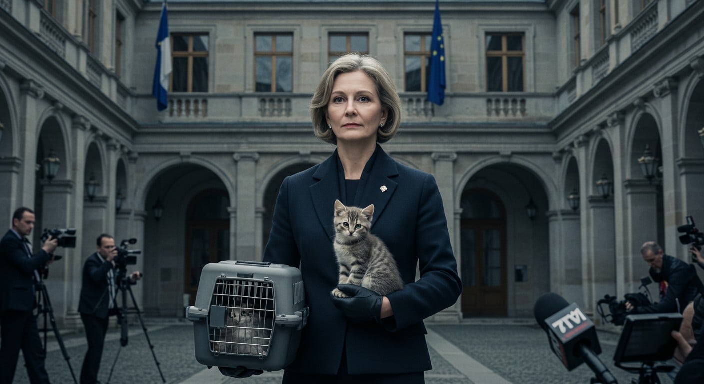 Marine Le Pen à Matignon avec un chaton : un geste insolite qui cache des enjeux politiques majeurs. Découvrez les coulisses de cette rencontre.