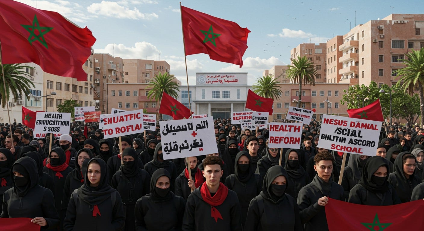 La Gen Z marocaine manifeste pour des réformes en santé et éducation. Découvrez leur mouvement pacifique et leurs revendications brûlantes.