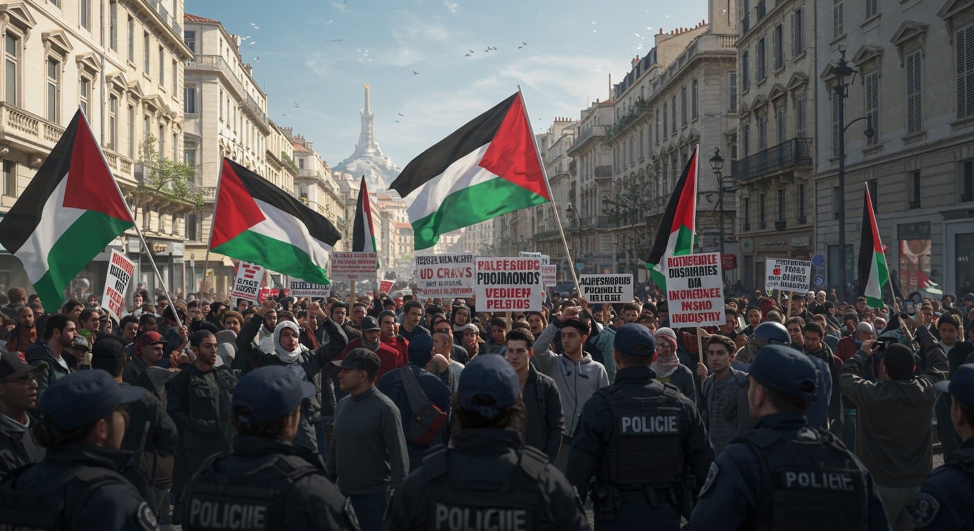 À Marseille, une manifestation propalestinienne contre une entreprise d’armement suscite une vague d’interpellations. Découvrez les détails et les enjeux.