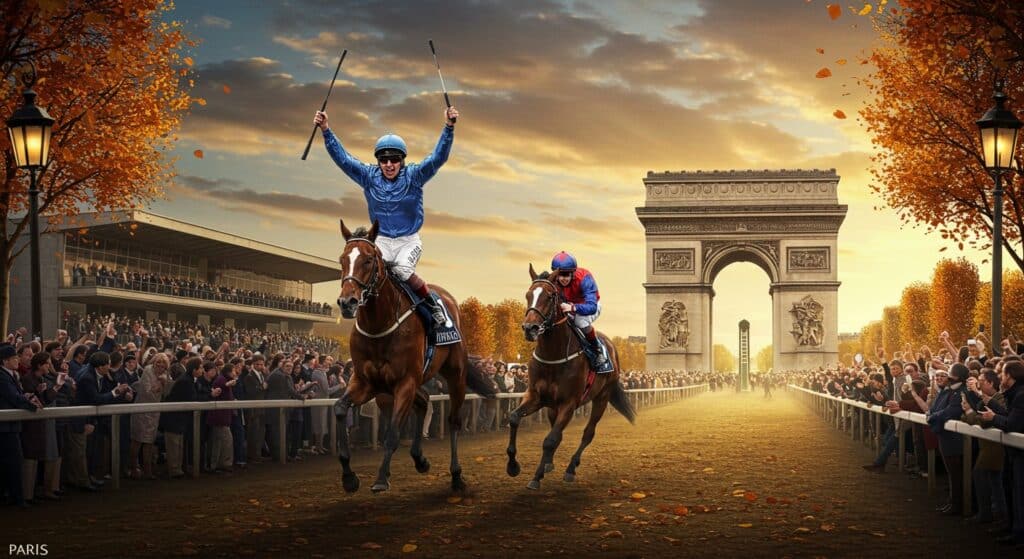 Mickaël Barzalona Brille Avant l’Arc de Triomphe 2025