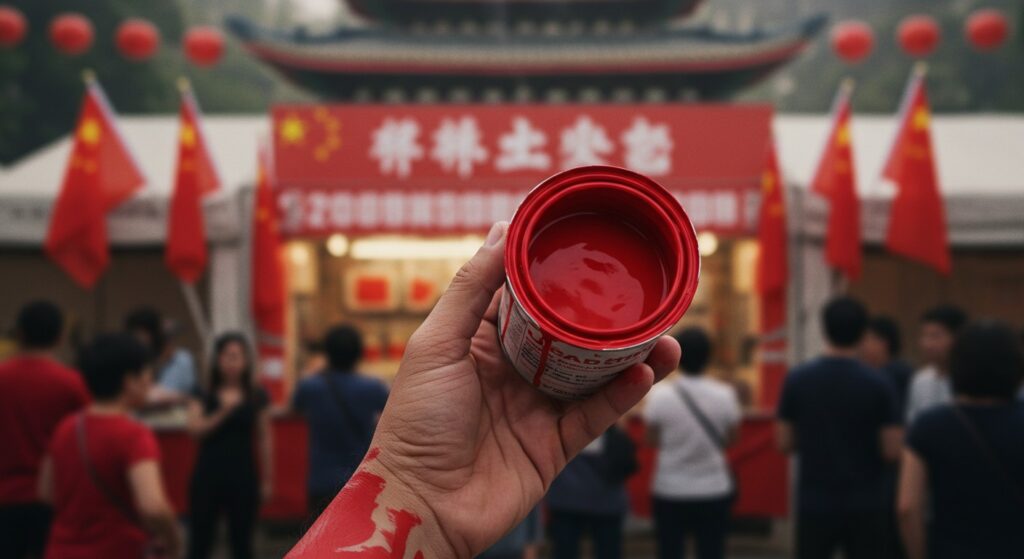 Militante Ouïghoure Condamnée : Acte de Peinture à la Fête de l’Humanité