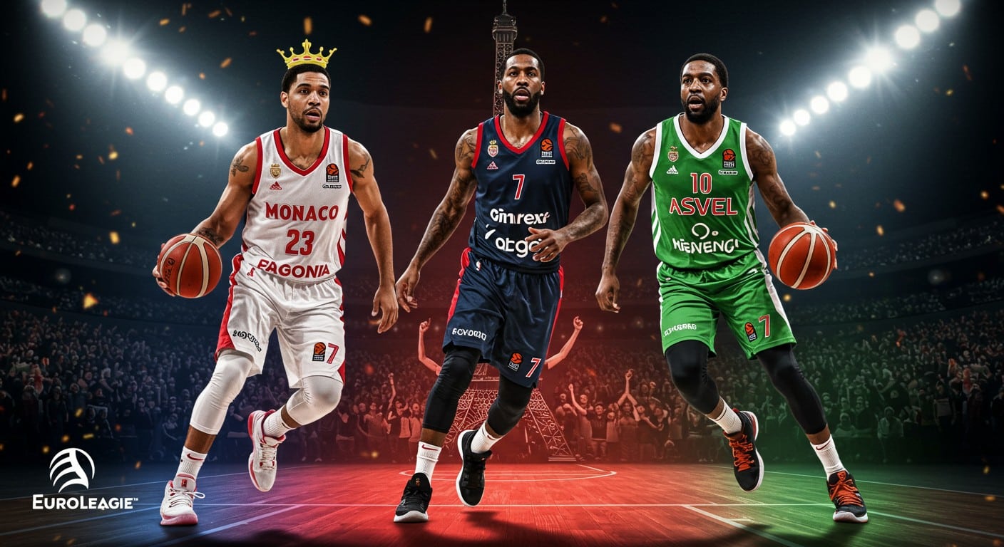 Monaco vise le titre, Paris les play-offs, Asvel des exploits : découvrez les ambitions des clubs français en Euroligue 2025-2026 dans une saison ultra-compétitive.