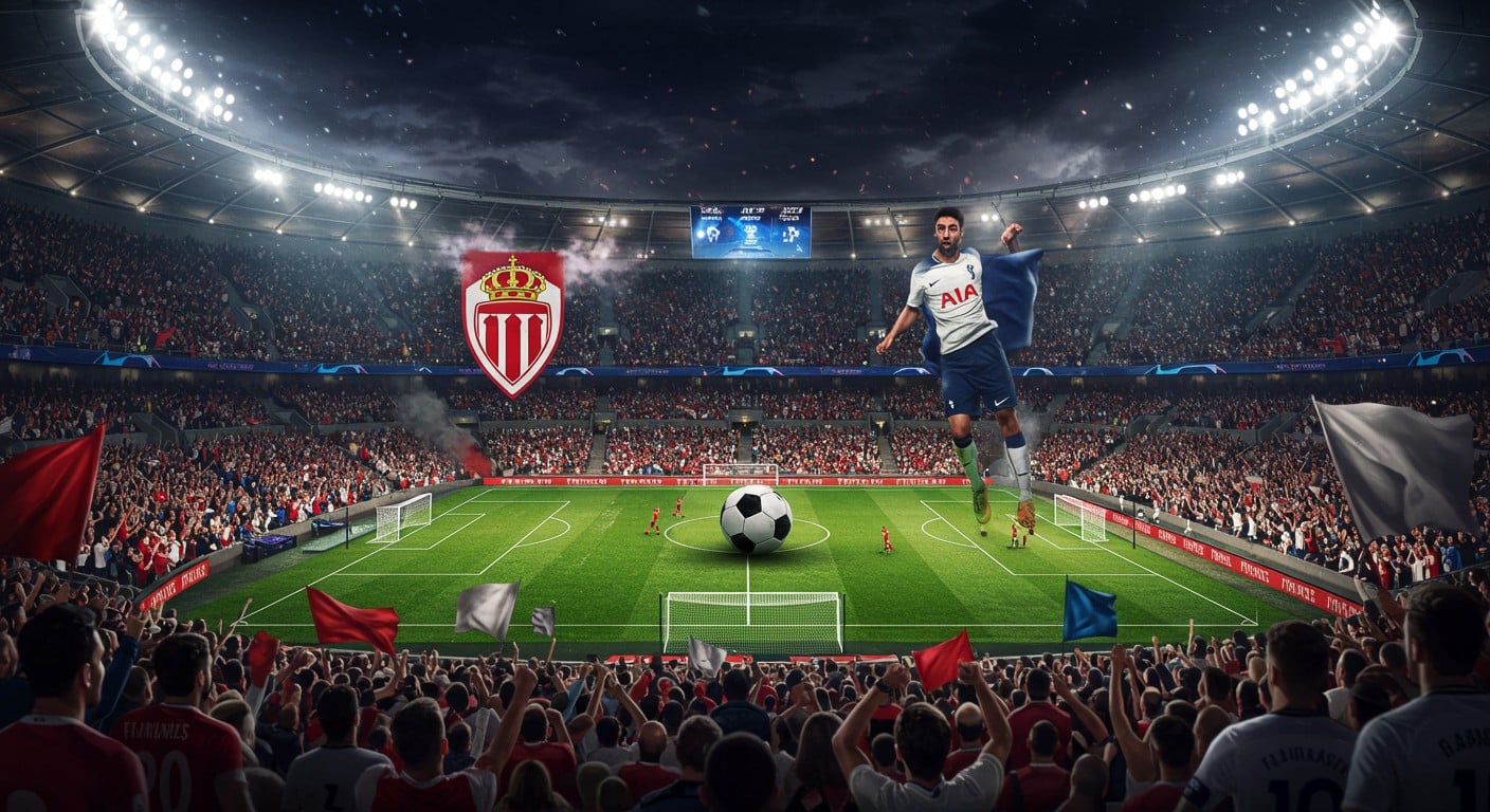 Monaco affronte Tottenham en Ligue des Champions. Les Monégasques, sous Pocognoli, visent une première victoire. Suivez ce choc décisif !
