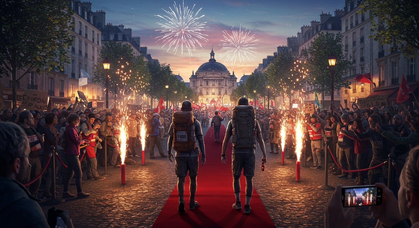 Après 24 jours et 880 km à pied, Nico et Byilhan triomphent à Paris. Découvrez leur aventure, leurs défis et l'élan solidaire !