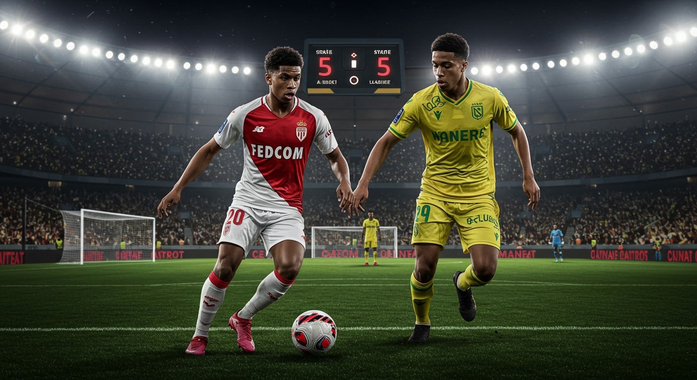 Découvrez les notes détaillées du match fou Nantes-Monaco (3-5). Akliouche et AbAnalysant la requête- La demande porte sur la génération d'un article de blog en français à partir d'un article sur un match de Ligue 1 entre Nantes et Monaco. line brillent, duel d'artistes explosif en Ligue 1. Analyse complète des tops et flops.