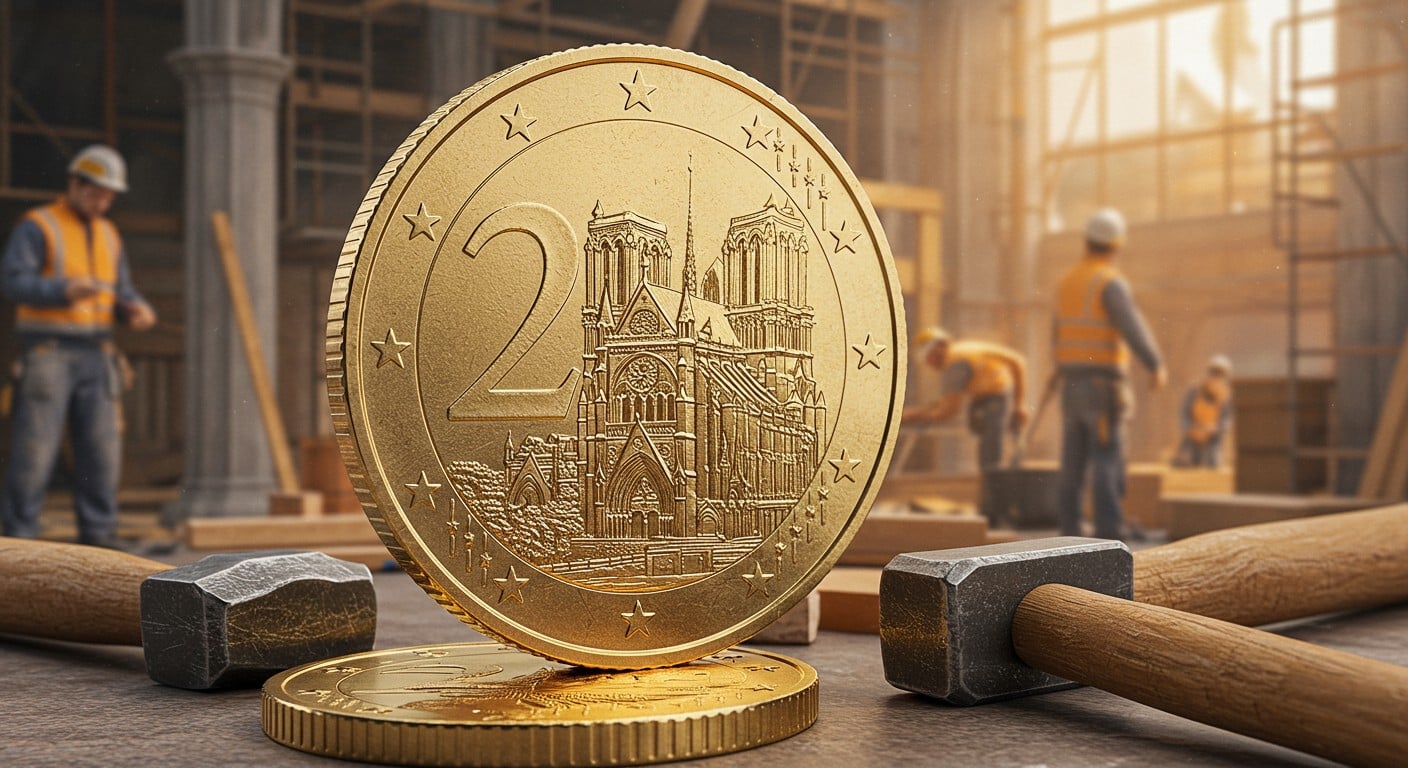 Découvrez la nouvelle pièce de 2 euros avec Notre-Dame de Paris, hommage aux artisans de la reconstruction. 20 millions d'exemplaires en circulationAnalysant la requête- La demande porte sur la génération d'un article de blog en français à partir d'un article du Parisien concernant une pièce de 2 euros commémorative de Notre-Dame de Paris. bientôt !
