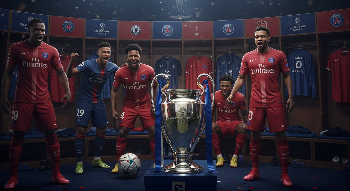 Le PSG triomphe 7-2 à Leverkusen ! Nuno Mendes et Vitinha brillent, entre rires et exploits. Découvrez les coulisses de cette victoire éclatante.