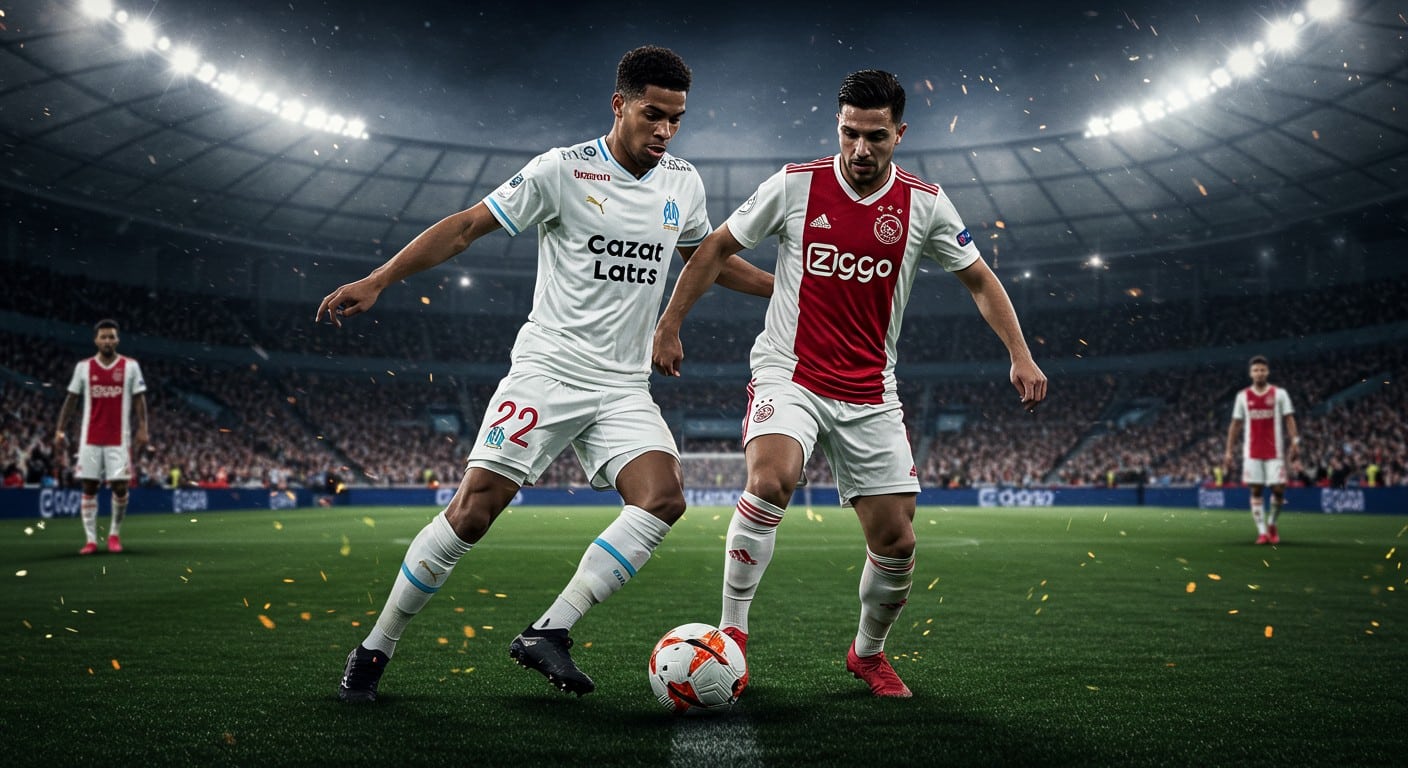 L'OM a écrasé l'Ajax 4-0 grâce à un pressing agressif et un Aubameyang décisif. Découvrez les secrets tactiques de cette première demi-heure mémorable !