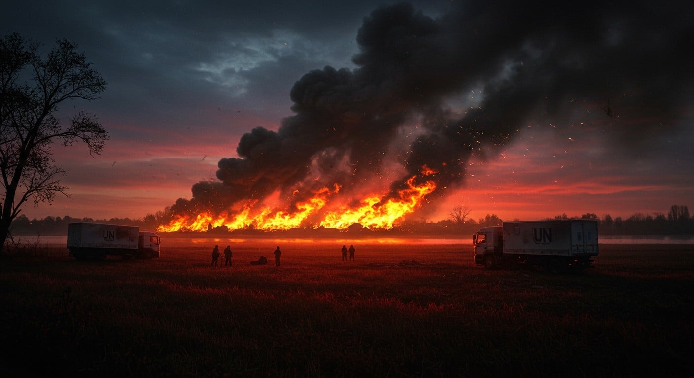 L'ONU condamne une attaque russe contre un convoi humanitaire en Ukraine, près de Kherson. Aide vitale détruite, violations du droit international : découvrez les détails et implications de cet événement choquant.