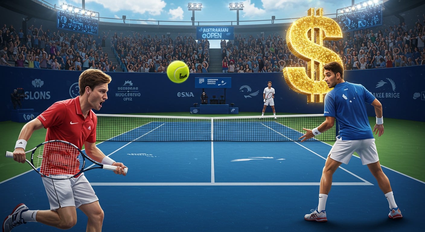 Gagnez 1 million $ en un point à l’Open d’Australie 2026 ! Amateurs contre pros dans un tournoi inédit. Découvrez ce concept fou et ses enjeux.