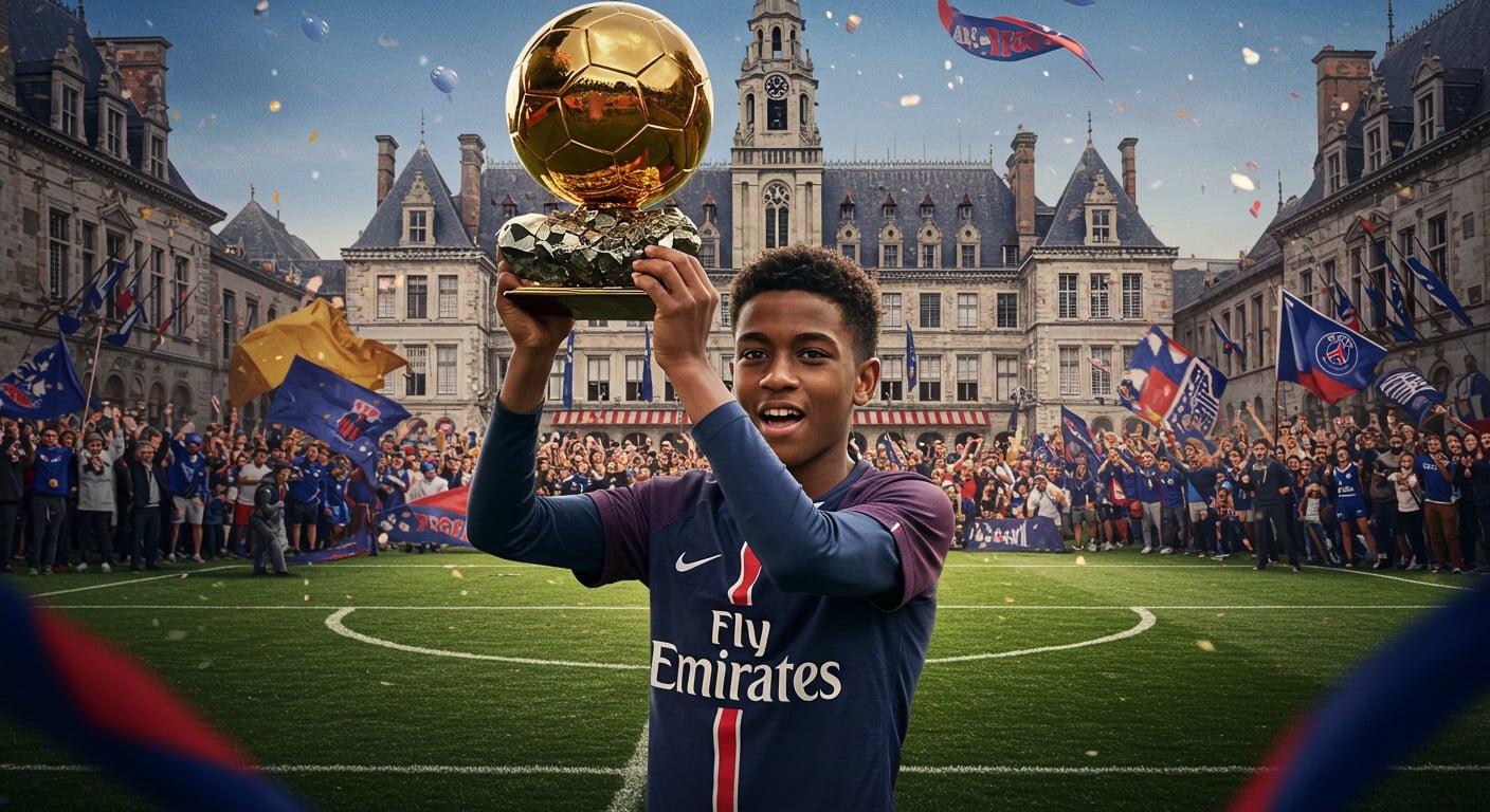 Ousmane Dembélé, Ballon d’Or 2025, honoré à Évreux : découvrez son parcours, sa célébration et son impact au PSG et en équipe de France.