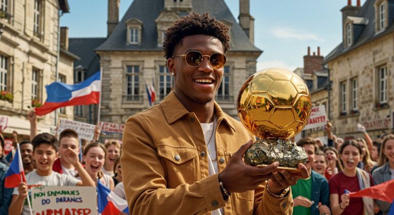 Ousmane Dembélé Célèbre Son Ballon d’Or à Évreux