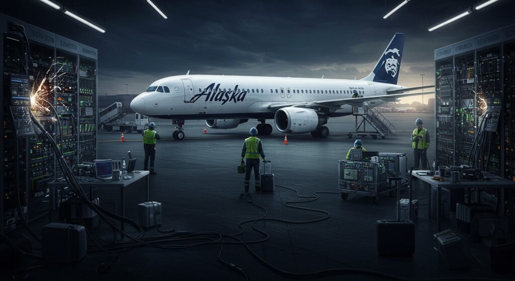 Panne Informatique : Alaska Airlines Clouée au Sol