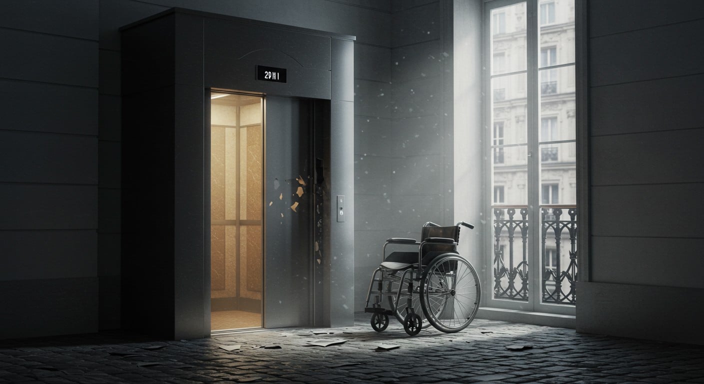 À Paris, des locataires en fauteuil roulant luttent contre des pannes d’ascenseur répétées. Découvrez leur combat pour l’accessibilité et la justice.