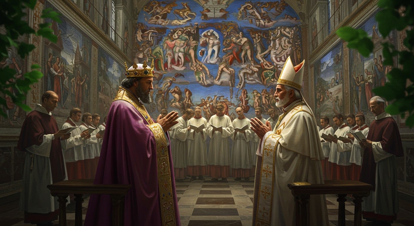 Le roi Charles III et le pape Léon XIV prient ensemble au Vatican, un événement historique pour l’œcuménisme. Découvrez ce moment unique et ses impacts.