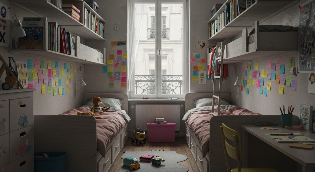 Paris : Enfants Partageant Leur Chambre, Joie ou Conflit ?