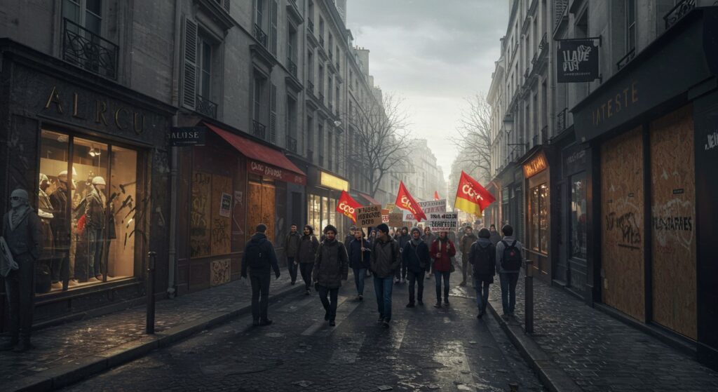 Paris : L’Usure des Commerces Face aux Manifestations