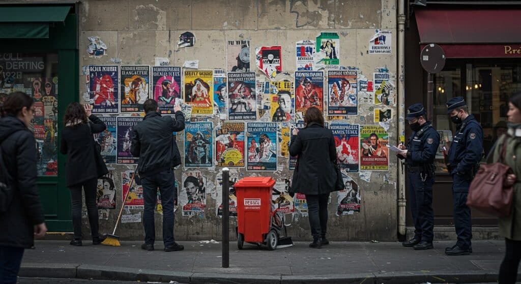 Paris Traque l’Affichage Sauvage : 4,5M€ d’Amendes en 2024