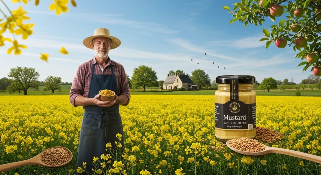 Paysan Normand Primé Récolte Graines Moutarde