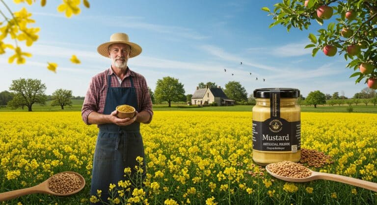 Paysan Normand Primé Récolte Graines Moutarde