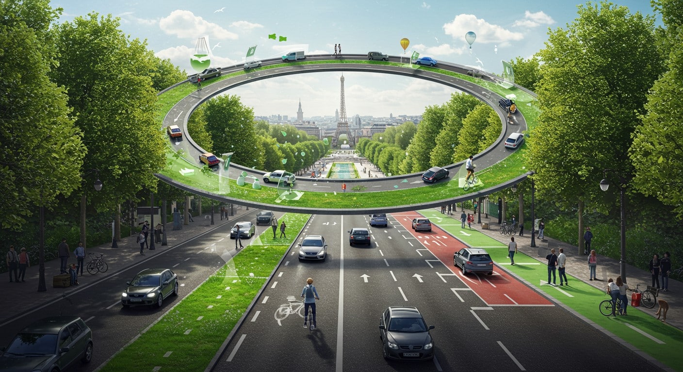 Réduction de la pollution et du bruit à Paris grâce au périphérique à 50 km/h. Découvrez l'impact significatif sur l'air et la vie des riverains !