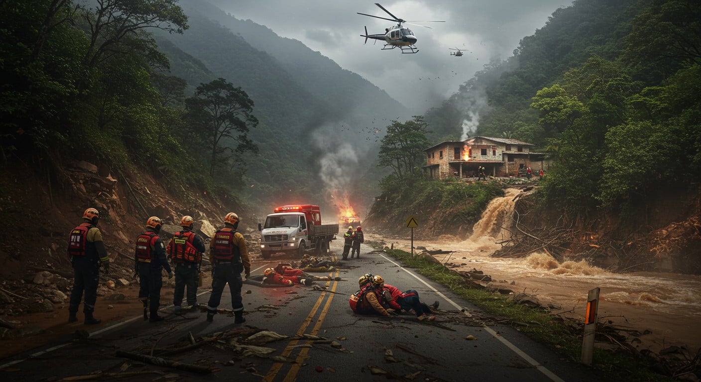 Pluies torrentielles au Mexique : 47 morts, villages isolés. Les secours luttent pour rétablir les routes. Découvrez l’ampleur de la crise et les efforts en cours.
