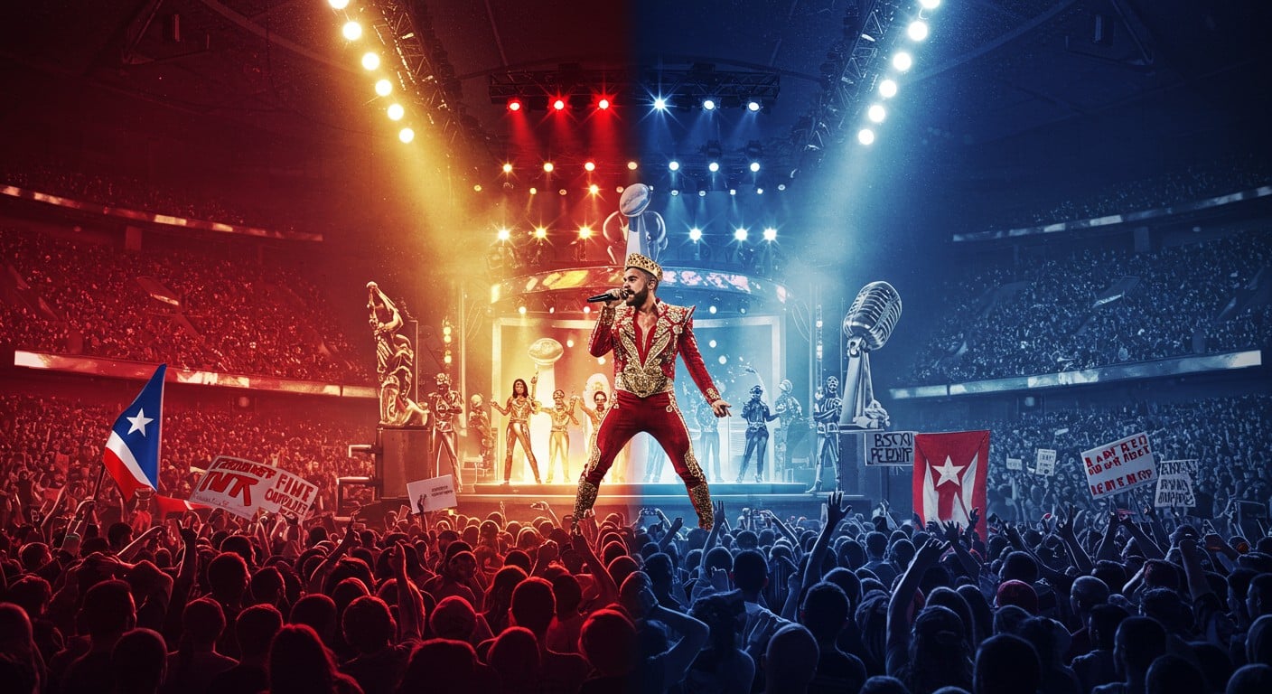 Le choix de Bad Bunny pour le Super Bowl 2026 divise : polémique, politique et culture s’entrechoquent. Découvrez pourquoi ce choix enflamme les débats !