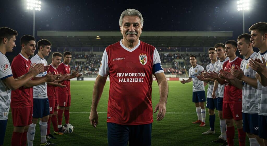 Président 61 Ans Joue Foot Pro en Roumanie