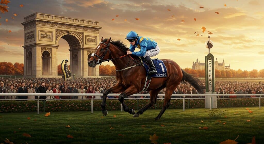Prix de l’Arc de Triomphe 2025 : Jockeys et Chevaux en Lumière