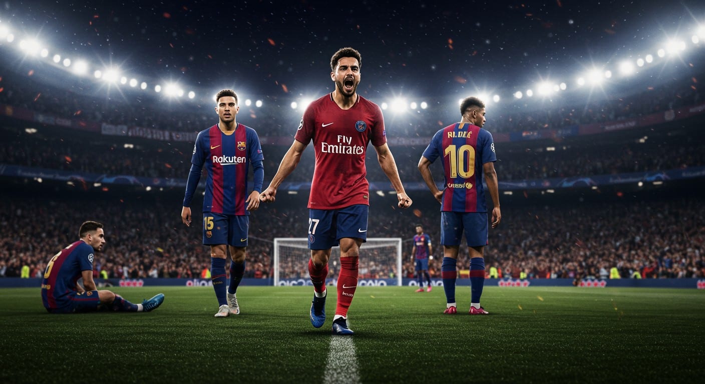 Le PSG triomphe à Barcelone (1-2) en Ligue des champions, répondant aux provocations du Barça par une victoire éclatante. Découvrez les coulisses !