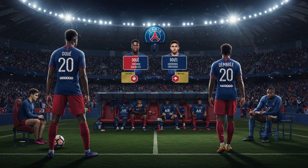 PSG vs Strasbourg : Neves, Dembélé Forfaits, Doué Retour