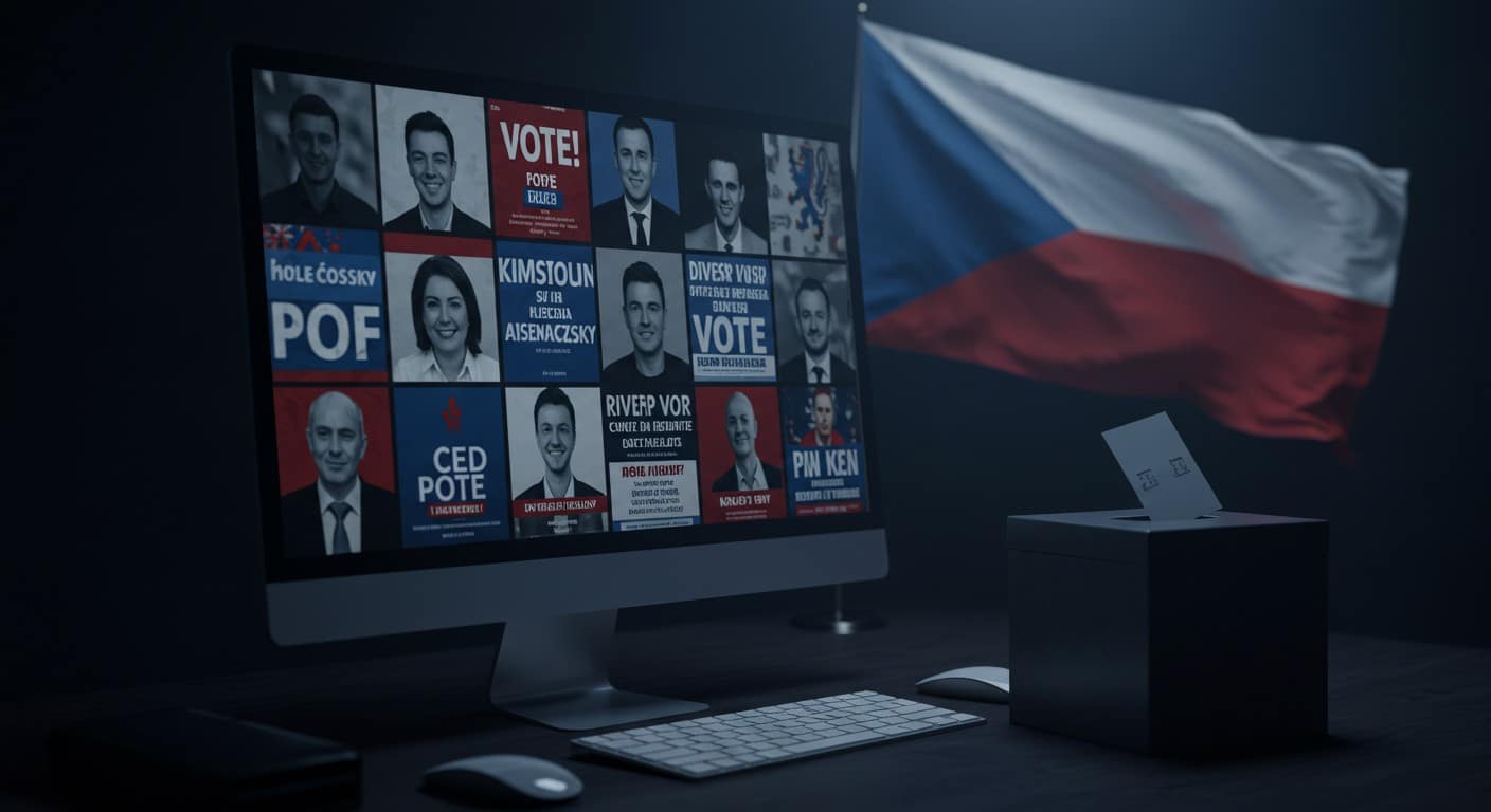 Des publicités d’extrême droite sans mentions légales inondent les réseaux sociaux en République tchèque avant les élections. Découvrez l’impact de cette opacité.