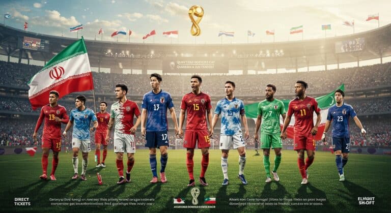 Qualifiés Asie Mondial 2026: 8 Nations et Barrages