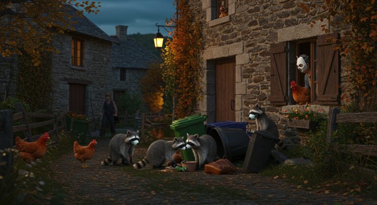 Ratons Laveurs en Auvergne : Un Village en Folie