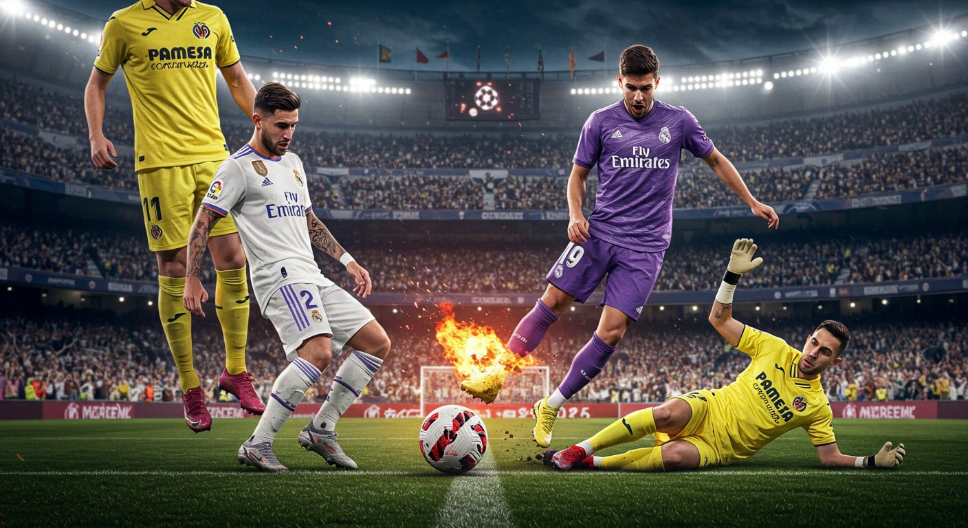 Victoire 3-1 du Real Madrid face à Villarreal ! Mbappé marque mais sort blessé. Découvrez l’analyse du match et les implications pour l’équipe de France.