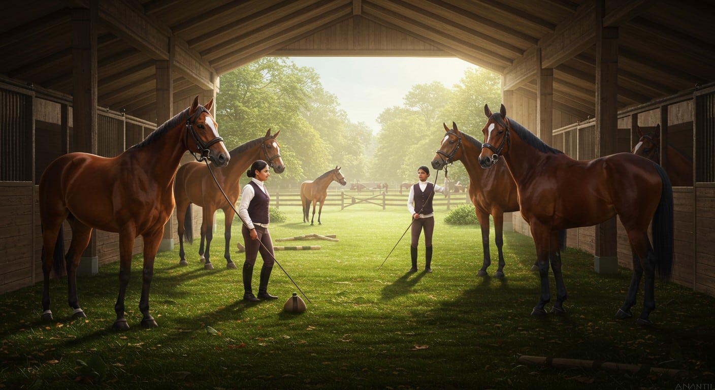 À Chantilly, les écuries recrutent en Inde face à la pénurie de main-d’œuvre. Découvrez comment ces travailleurs transforment le monde hippique.