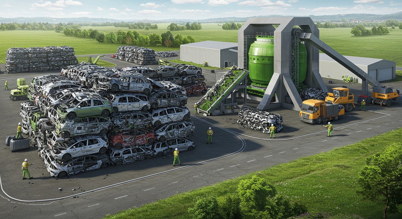 Une gigafactory révolutionnaire recycle 40 000 véhicules par an. Découvrez comment elle transforme l’industrie automobile et l’environnement !