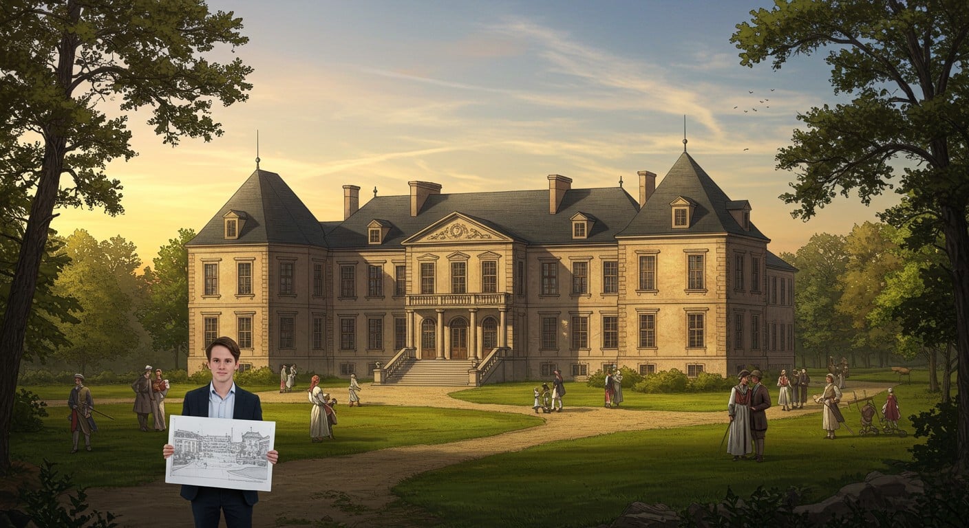 À 22 ans, un jeune passionné restaure le château de Vaux, un joyau du XVIIIe siècle, et gagne un prix prestigieux. Découvrez son parcours inspirant !