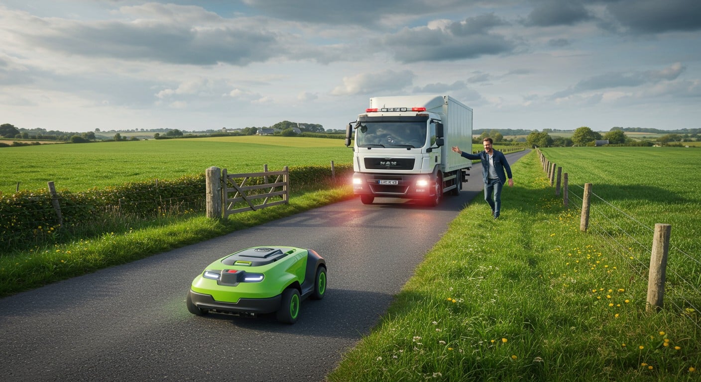Découvrez l'histoire insolite d'un robot tondeuse échappé d'un jardin en Bretagne, bloquant la circulation. Anecdote drôle, leçons tech et boom des ventes expliqués en détail.