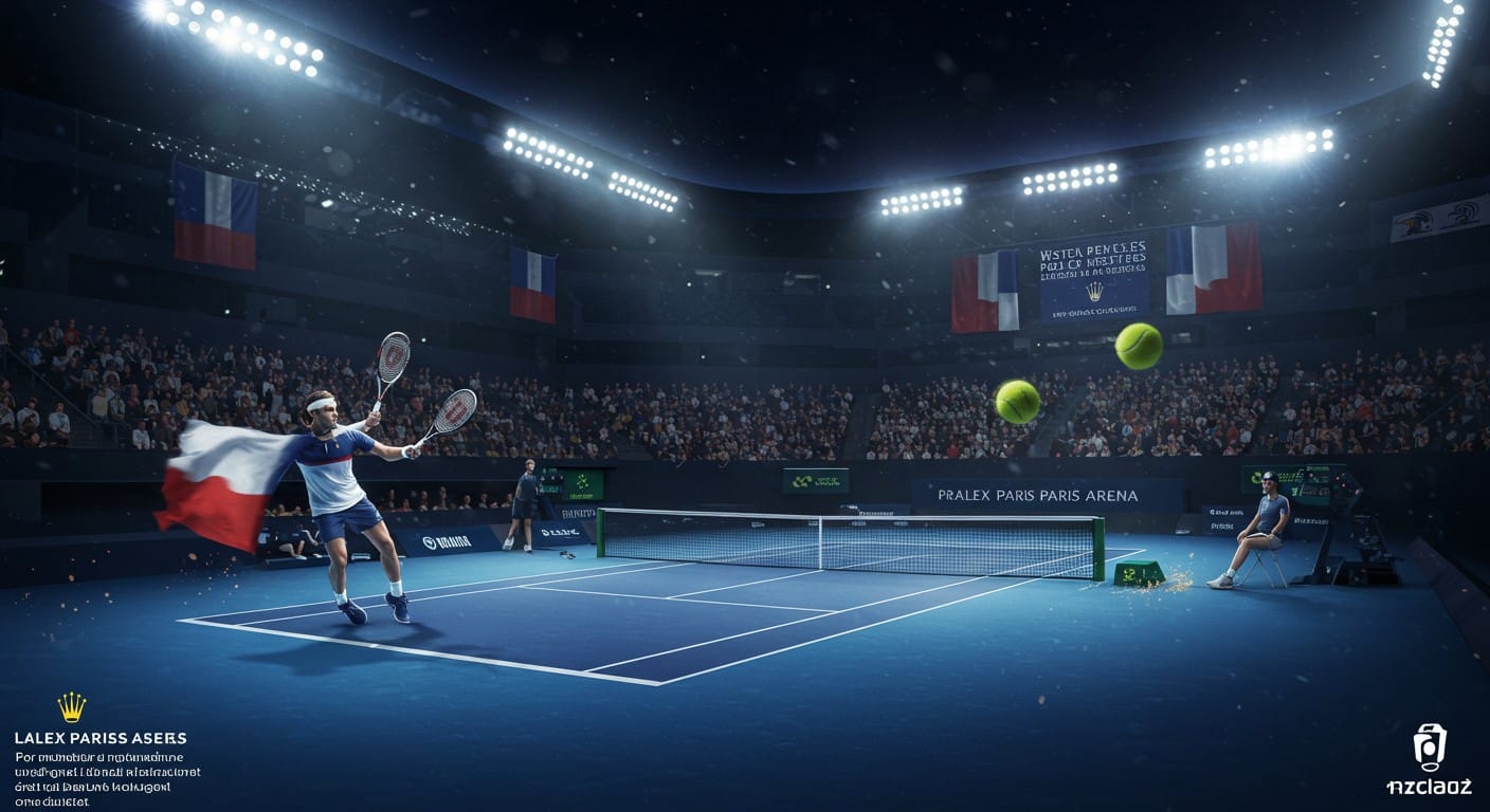 Rinderknech et Müller épatent, Mpetshi Perricard déçoit : revivez la première journée des Français au Rolex Paris Masters 2025 à Paris La Défense Arena.