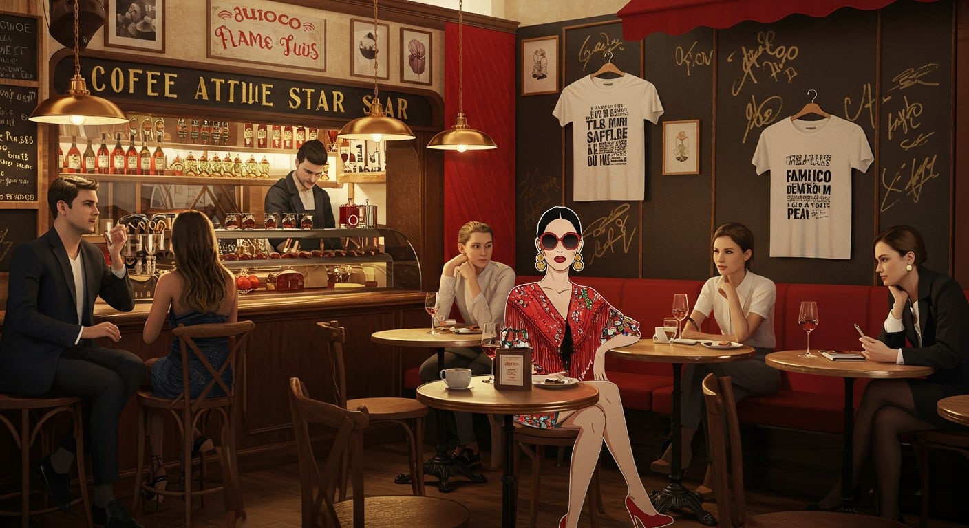 Rosalía surprend Paris au Café Cortado après 371 jours de campagne. Découvrez l’histoire d’une visite inattendue qui a enflammé le Marais !