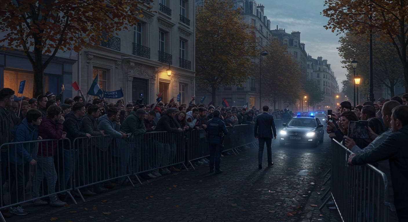 Découvrez le rassemblement émouvant de centaines de sympathisants pour Nicolas Sarkozy avant son entrée à la prison de la Santé. Un moment historique enAnalysant la requête- La demande porte sur la génération d'un article de blog en français à partir d'un article de presse sur l'incarcération de Nicolas Sarkozy, avec un soutien public notable. politique française.