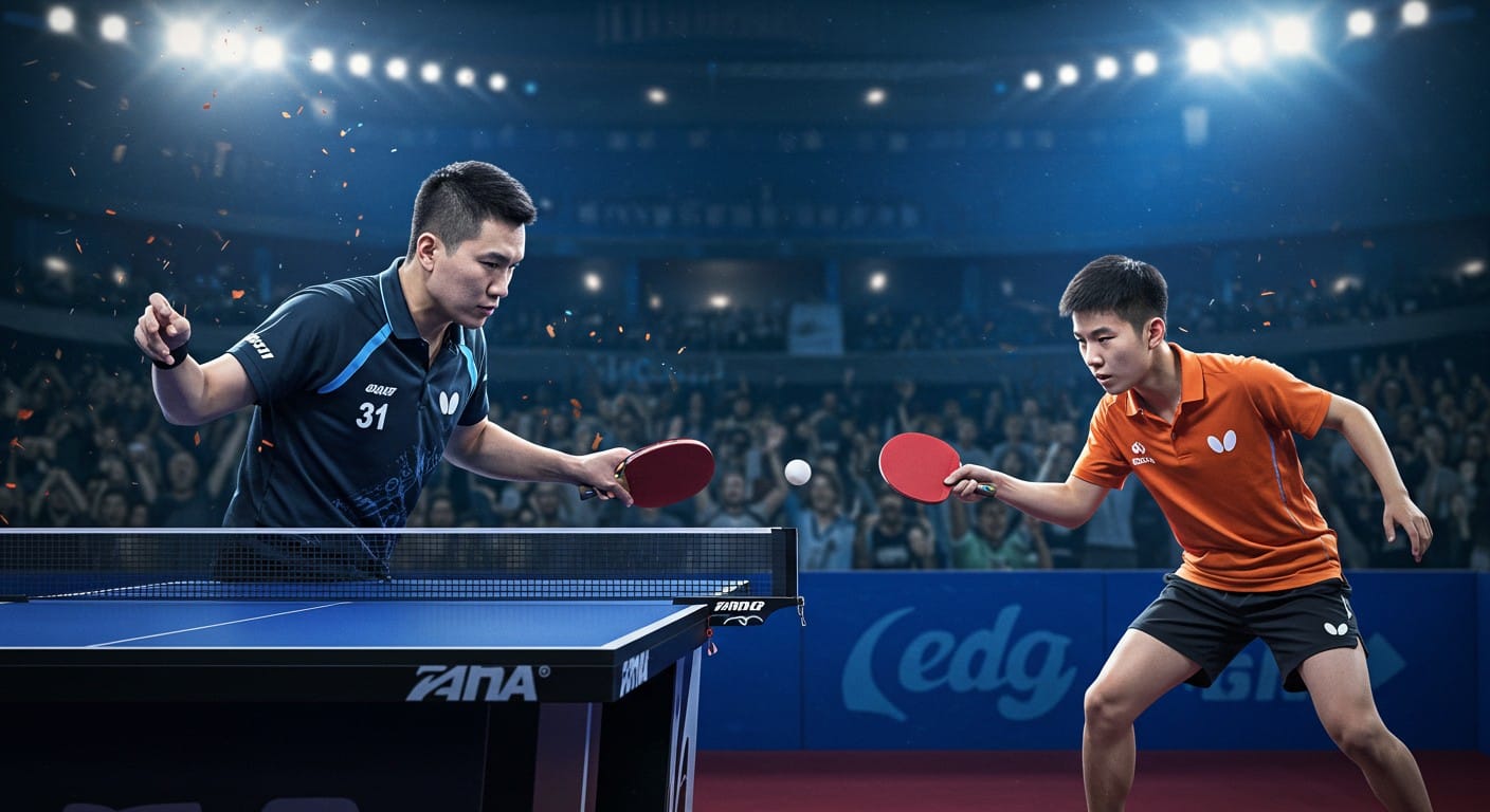 Découvrez comment Simon Gauzy a enfin dompté Félix Lebrun en 5 sets au WTT Champions Montpellier. Une victoire historique pour le Toulousain en quarts !