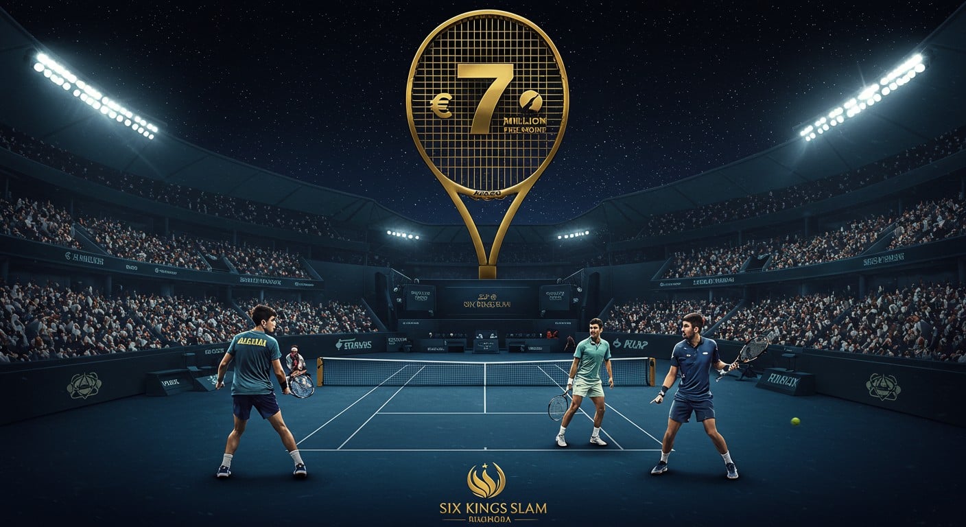 Le Six Kings Slam 2025 débute à Riyad avec Alcaraz et Djokovic. Découvrez l’heure, la chaîne et les stars de ce tournoi d’exhibition ultra-lucratif !