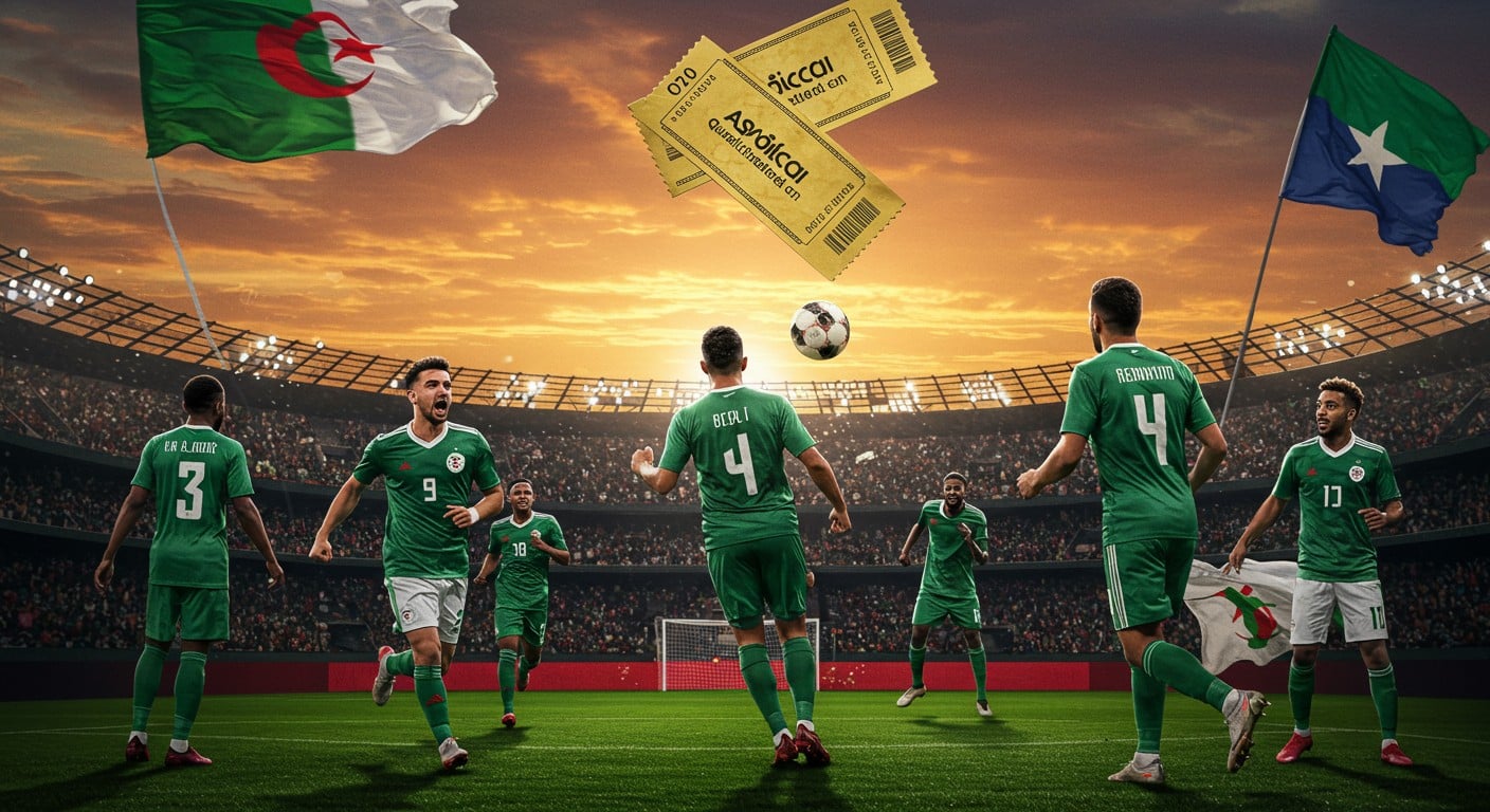 Découvrez l'heure exacte et la chaîne TV pour le match Somalie-Algérie des éliminatoires Coupe du monde 2026. L'Algérie peut se qualifier ce jeudi 9 octobre : ne ratez pas ce moment historique !