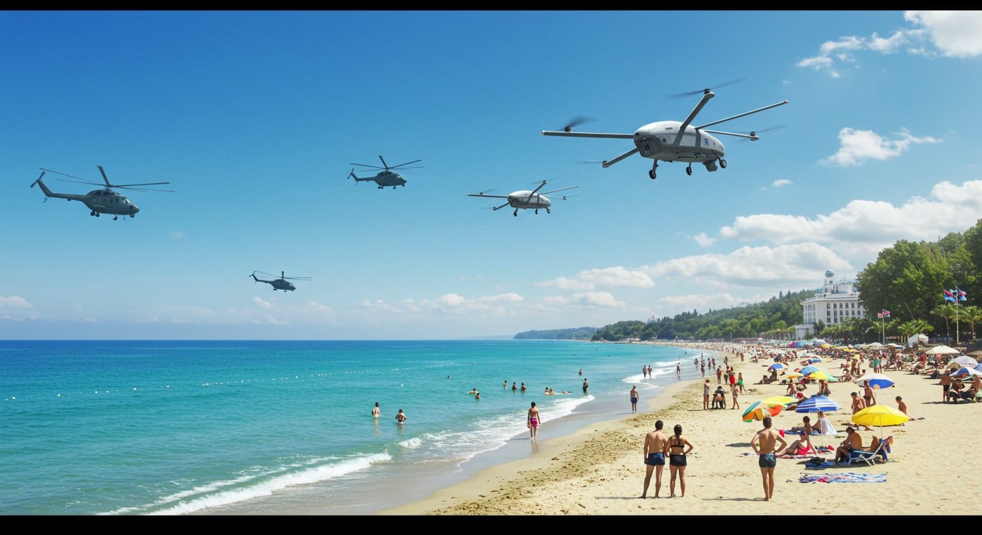 La guerre en Ukraine touche Sotchi : drones, alertes et coupures Internet inquiètent les touristes dans cette ville balnéaire prisée. Découvrez l’impact sur place.