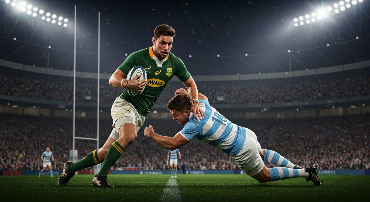 Les Springboks remportent le Rugby Championship 2025 face à l’Argentine dans un match épique. Découvrez les moments clés et l’analyse complète !