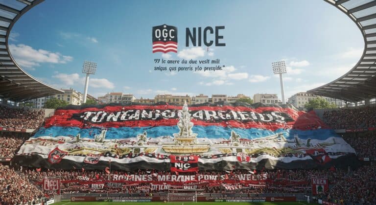 Supporters Niçois : Un Tifo Époustouflant pour Nice-Lyon