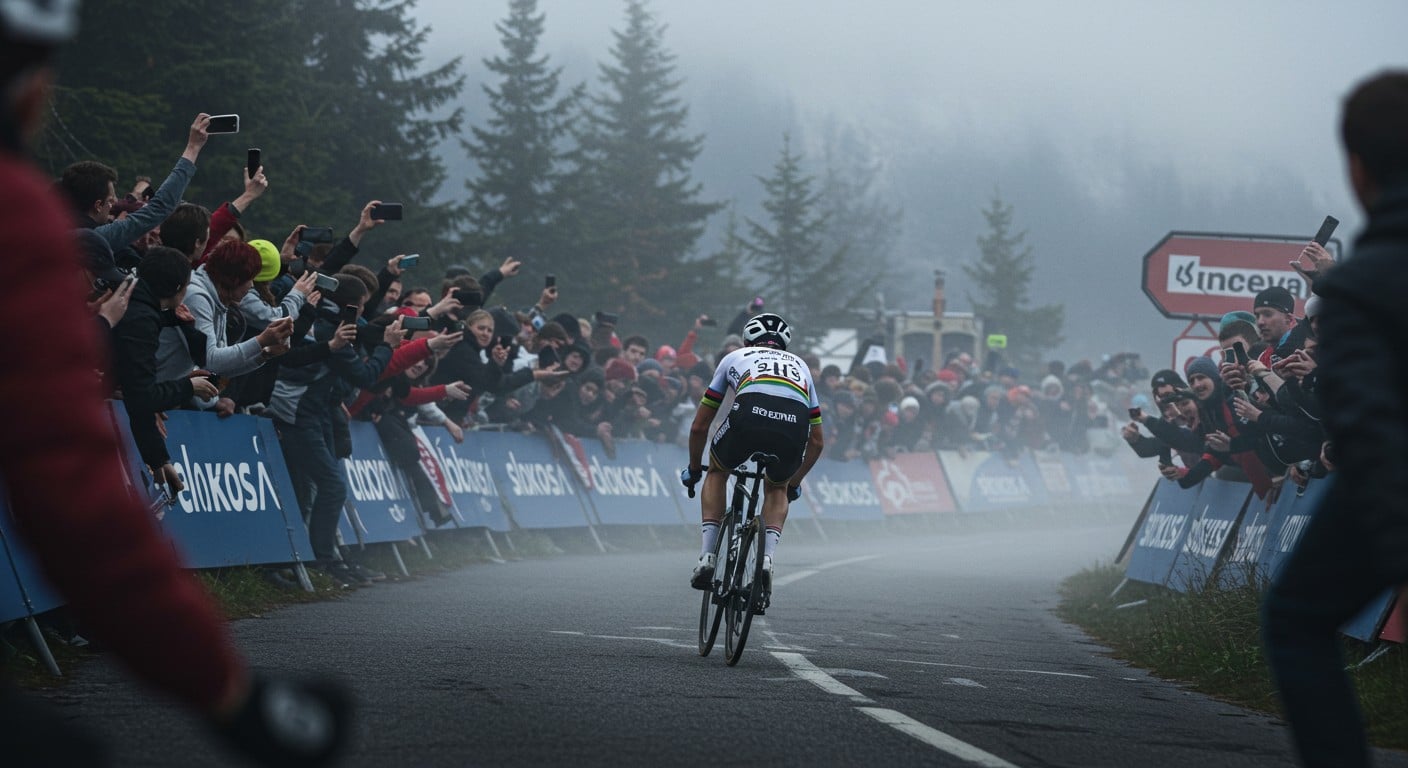 Tadej Pogacar, rock star du cyclisme, triomphe en Slovénie lors du Pogi Challenge. Découvrez son parcours et son aura unique !