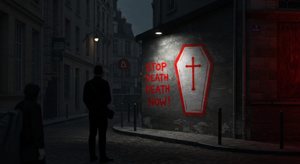 Tags de Cercueils à Paris : Une Affaire d’Ingérence Étrangère